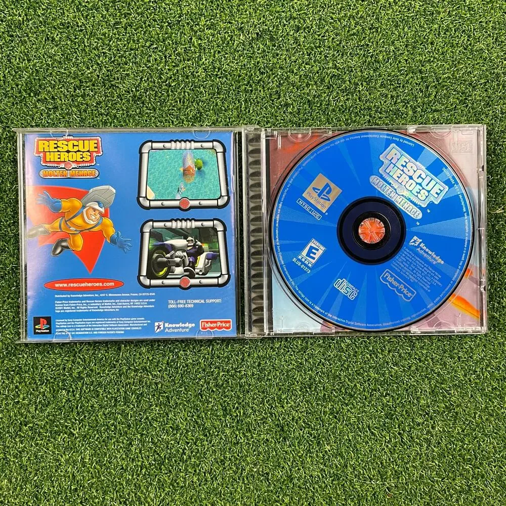 Fisher-Price: Rescue Heroes: Molten Menace (Sony PlayStation 1, 2001) CIB